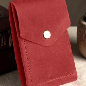 Leather Bi-Fold Wallet with Card Slots & Snap Closure